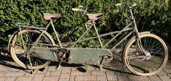 Vintage Intesphere Tiger Steel Frame Tandem Bicycle - Made In Holland