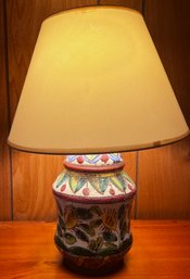 Hand Painted Italian Ceramic Table Lamp