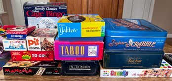 Lot Of Assorted Board Games- 13 Piece Lot