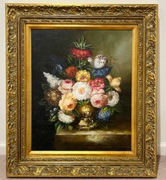 Oil On Canvas Framed - Floral Bouquet
