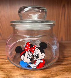 Mickeys Candy Company Glass Lidded Jar