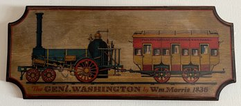 Yorkcraft Inc. Wooden Wall Plaque - Philadelphia Columbia Railroad