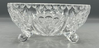 Cut Crystal Footed Candy Bowl