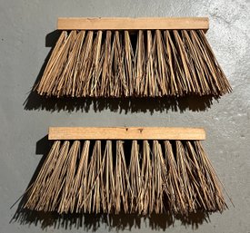 16 INCH Wooden Palmyra Street Broom Heads - 2 Total