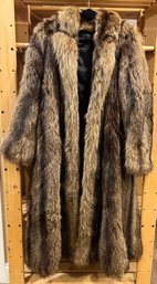 Anne Klein Womens Fur Coat