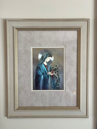 Holy Mary Foil Print Framed