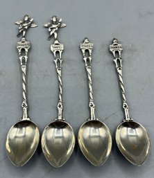 Silver Plated Demitasse Spoon Set - 4 Total