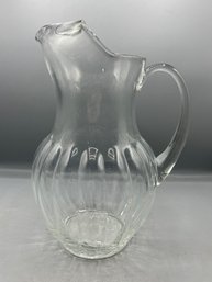 Glass Pitcher With Handle