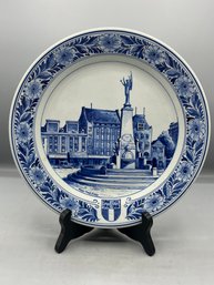 Delft Hand Painted Porcelain Plate - Made In Holland