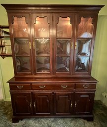 Ethan Allen Lighted Curio Cabinet