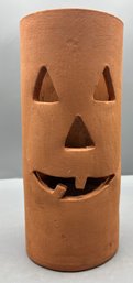 Handmade Clay Pumpkin Style Votive Holder