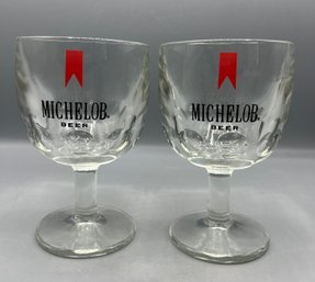 Michelob Beer Drinking Glasses - 2 Total