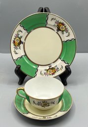 Noritake Hand Painted Porcelain Tea Cup Set - 3 Pieces Total - Made In Japan
