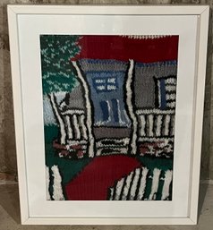 Handmade Yarn Art Framed