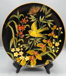 Raymond Waites Hand Painted Ceramic Floral Pattern Plate