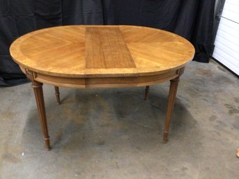 Light Wood Colored Kitchen Table With One Leaf