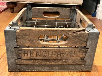 Vintage French-bauer Wooden Crate