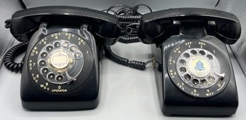 Western Electric / Automatic Electric Bell System Rotary Landline Telephones - 2 Total