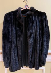 Vintage Black Sable Women's Fur Coat
