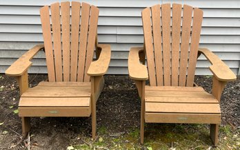 Lifetime Durable Weather-Resistant Polystyrene Adirondack Chairs - 2 Total