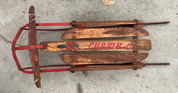 Vintage Champ-ette Wooden Sled