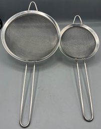 Stainless Steel Sifters - 2 Total