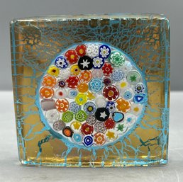 Murano Venezia Glass Paperweight - Made In Italy