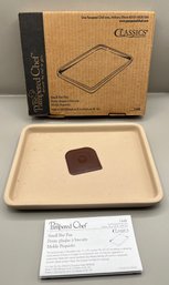 Pampered Chef Small Clay Bar Pan - Box Included