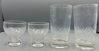 Cut Glassware Set - 23 Total