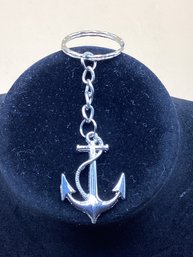 Anchor Keychain Silver Toned