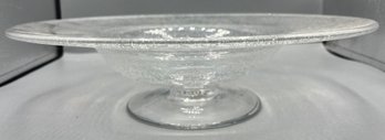 Decorative Glass Footed Bowl