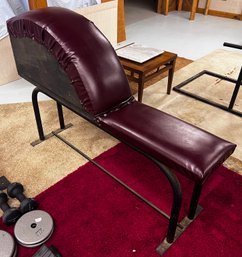 Vintage Dan Lurie Half Moon Chest Weight Bench