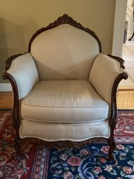 Louis XV Style Carved Lounge Chair