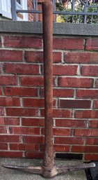 Pickaxe With Wood Handle