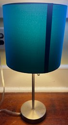 Teal Canvas Shade Table Lamp