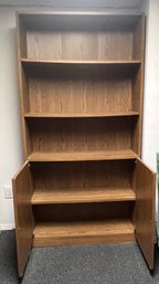 3 Shelf Bookcase With Cupboard On Bottom