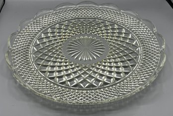 Cut Glass Serving Platter