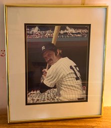 NY Yankees Framed Print - Thurman Munson