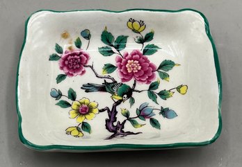 James Kent Old Foley Chinese Rose Pattern Porcelain Trinket Dish - Made In London