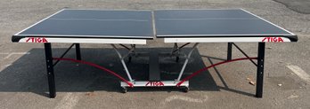 STIGA Official Size Folding Ping Pong Table On Wheels - Net & Paddles Not Included - Model T8732