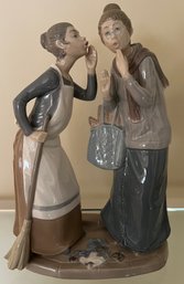 Rare Lladro Porcelain Figurine 'Gossip'-  Made In Spain