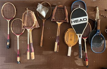 Vintage Tennis Rackets - Assorted Lot