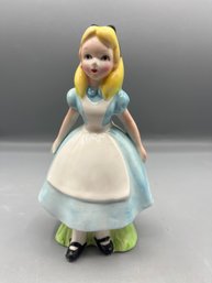 Walt Disney Alice In Wonderland Hand Painted Ceramic Figurine - Made In Japan