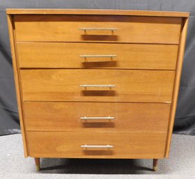 John Stuart Inc. MCM Wooden 5-drawer Chest