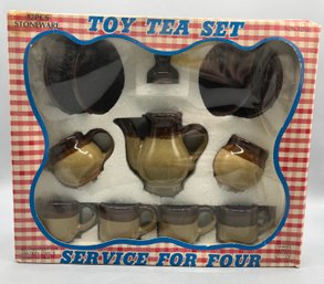 Summco Toys 12-piece Stoneware Toy Tea Set - Box Included