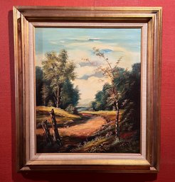 I. Rizzo Signed Oil On Masonite Framed