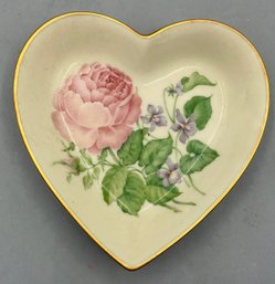 Lenox Heart Shaped Porcelain Trinket Bowl