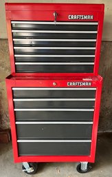 Craftsman 2-piece Tool Storage Chest On Wheels - Key Included