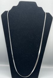 925 Silver Herringbone Style Necklace - .81 OZT Total
