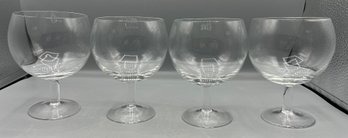 Crystal Wine Glasses - 6 Total